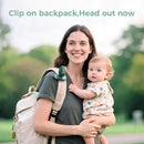 Momcozy Portable Fan with Clip | 4-Speed Mini-Fan for Carrier | Personal Fans Ultra Lighter 0.26lb | Gaps ≤4.5mm | Handheld Cooling | Rechargeable Rotate for Diaper Backpack/Stroller/Carrier/Chair by TinyTreasures Baby Boutique