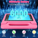 Tablet for Kids, 10.1 inch IPS HD Touchscreen Android 14 64 GB Storage, 8GB RAM, Octa-Core Kids Tablet, Parental Controls, 12-hr Battery, WiFi, GPS - Pink by TinyTreasures Baby Boutique