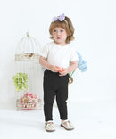 Baby and Toddler Girl's 5 Pack Cotton Ribbed Pull On Pants Leggings 0-4 Years by TinyTreasures Baby Boutique