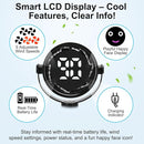 5000mAh Portable Stroller Fan with LCD Display, 5-Speed, Rechargeable Battery Operated, 360° Rotation, Tripod Clip, 17-Hour Battery Life for Carseat, Strollers, Cribs, Wheelchairs, Bedrooms & Travel by TinyTreasures Baby Boutique