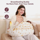 Momcozy Original Nursing Pillow for Breastfeeding-Pioneering Safety Fence- Wider Feeding Pillows for More Support for Mom & Baby- Easier Nursing & Hand Free- Fit for All, Removable Cotton Cover by TinyTreasures Baby Boutique