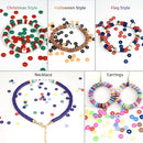 Gionlion 6000 Clay Beads Bracelet Making Kit, 24 Colors Flat Preppy Beads for Friendship Bracelets, Polymer Clay Bead with Charms for Jewelry Making, Crafts Gifts for Girls Ages 6-12 by TinyTreasures Baby Boutique