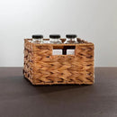 mDesign Woven Farmhouse Kitchen Pantry Food Storage Organizer Basket Bin Box - Container Organization for Cabinets, Cupboards, Shelves, Countertops - Store Potatoes, Onions, Fruit, 6 Pack, Camel Brown by CozyNest Decor