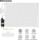 20Ft x 13Ft Net Lights Outdoor Mesh Lights Plug in, 720 LED Net Lights IP68 Fully Waterproof for Party Garden Backyard Wall Bush Christmas Decor (Warm White) by GreenHaven Gardens