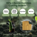 4-Pcs Natural Wood Cutting Board Set Kitchen Tools with Juice Groove, Wooden Chopping Board for Meat, Fruit, Vegetables & Cheese (Pre Oiled, Natural) by CozyNest Decor