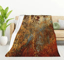HGOD DESIGNS Brown Rust Colorful Metal Rusty Steel Iron Structure Blanket Throw Blanket Soft Comfortable for Sofa Chair Bed Office 50" x60 by CozyNest Decor