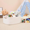 Large Storage Baskets for Shelves, Closet Organizers Bins for Clothes Blanket Towels, Baby Nursery, Toy Baskets Box, Woven Rope Baskets, 17 x 13 x 7.5”, 2 Packs Off White