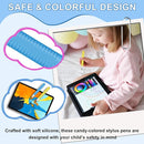 2pcs Kid-Friendly Stylus Pens for Touch Screens, Tablet Stylus Pen with Spring Cord Universal Touch Screen Capacitive Crayon Stylus Blue Yellow by TinyTreasures Baby Boutique