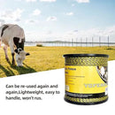 Upgraded Electric Fence Polywire 3366 Feet 1026 Meters, 6 Stainless Steel Strands for Reliable Conductivity and Rust Resistance, Portable Electric Fencing,UV, Rust Resistant by GreenHaven Gardens