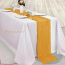 6 Pack Mustard 10FT Cheesecloth Table Runner Rustic Gauze Fabric Cheese Cloth Table Runner for Wedding Bridal Baby Shower Table Decor Boho Sheer Birthday Party Table Decorations 20 x 120 Inch Long by CozyNest Decor
