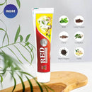 Jagat Devsutra Ayurvedic Herbal Red Toothpaste for Teeth Whitening & Cold Breath - 100% Natural Formula, No Fluoride & Artificial Colours - Pack of 2 (4.4 OZ Tubes) Try Once by CozyNest Decor