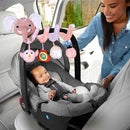 Car Seat Toys, Baby Stroller Toys Infant Spiral Hanging Toys for Crib Bar Bassinet Stroller Car Seat Mobile, Early Development Toys for Newborn Baby Girls 0 3 6 12 Months -Pink Elephant by TinyTreasures Baby Boutique