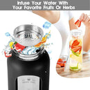 32 oz Glass Water Bottle with Straw - Motivational Time Marker & Silicone Sleeve - Reusable Tumbler Includes 2 Bamboo Lids & Fruit Infuser - 1 Pack by CozyNest Decor