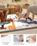 Premium Foam Baby Play Mat 50" x 50" – Removable & Machine Washable Cover, Extra Thick Padding Playpen Mat, Non-Slip Crawling Mat, Easy to Clean for Infants, Toddlers & Babies by TinyTreasures Baby Boutique