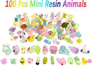Luminous Woodland Mini Resin Animals Figures 100 Pcs Glow in The Dark Tiny Plastic Animals Small Little Miniature Animals Figurines for Hiding Miniature Fairy Garden Accessories by GreenHaven Gardens
