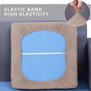 hyha Waterproof Couch Cushion Covers, Stretch Sofa Couch Seat Slipcover for Dog Washable, Non-Slip Waterproof Outdoor Cushion Covers for Patio Furniture Replacement (1 Piece for Large, Taupe) by CozyNest Decor