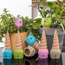Self Watering Spikes for Plants, Terracotta Slow Release Watering System - Vacation Plant Waterer, 4 Pack Owl Shape Automatic Plant Watering Devices for Indoor Outdoor Potted Plants by GreenHaven Gardens