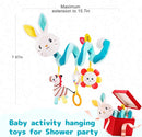 Koty Car Seat Toys, Infant Spiral Plush Toys, Baby Stroller Toys Hanging Crib Activity Toy for CarSeat Crib Bed Stroller, Rabbit Hanging Rattle Gifts for Babies 0-6 Months（Rabbit） by TinyTreasures Baby Boutique