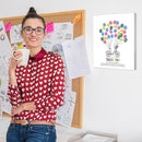 SHLINCO Teacher's Day, End Of School Year Thank You Gift, Creative Diy Footprint Tree, Complete Diy Frameable Display Kit For School Walls And Teacher'S Lounges by TinyTreasures Baby Boutique