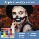 Face Painting Kit For Kids Party,22 Colors Face Paint Kit Includes Paint Tray,Sponges,Brushes and Stencils,Professional Face Painting Kit Non Toxic for Kids and Adults Halloween Makeup by TinyTreasures Baby Boutique