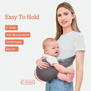 Baby Sling Carrier,Baby Carrier Newborn to Toddler,Toddler Carrier,Portable Lightweight & Spreadable Shoulder Straps (Dark Grey) by TinyTreasures Baby Boutique