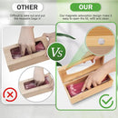 Individual Storage Bag Organizer for Kitchen Drawer, Bamboo with Foil and Plastic Wrap Organizer for Kitchen Organizers and Storage, for Gallon, Quart, Sandwich, Snack by CozyNest Decor
