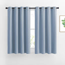 NICETOWN Blackout Curtains and Drapes for Kitchen - Thermal Insulated Solid Grommet Top Blackout Panels/Draperies for Kid's Room (Vintage Blue, 1 Pair, 46 x 54 Inch) by TinyTreasures Baby Boutique