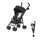 Dream On Me Rover Convenience Baby Stroller in Black, Lightweight & Compact Umbrella Stroller, Easy one-Hand fold Travel Stroller, Lockable Rear Wheels, Removable & Adjustable Canopy by TinyTreasures Baby Boutique