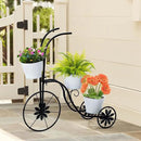 LEWIS&WAYNE Metal Tricycle Planter, 3 Tier Floral Flower Plant Stand Holder Hand Painted Outdoor Garden Patio Decor by GreenHaven Gardens