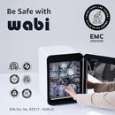 WABI UVC LEDs 3-in-1 Sanitizer & Dryer 360° Box | Disinfect, Dry, & Store Everyday Items, Baby Feeding Gear, and Electronics | Touch Control, LED (No Mercury) | Smart Storage Mode by TinyTreasures Baby Boutique