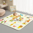 Baby Play Mat - Thicken 50x50 Inch Soft Foam Crawling Mat for Playpen & Floor, Non-Slip Waterproof Playmats for Infants & Toddlers, Portable Foldable & Machine Washable, Beach Animals by TinyTreasures Baby Boutique