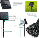 Toodour Solar Christmas Lights Outdoor, 200 LED 8 Modes Christmas String Lights, Waterproof Solar Light String for Garden, Patio, Fence, Holiday, Party, Balcony, Outdoor Christmas Decorations - Purple by GreenHaven Gardens
