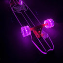 Clear Longboard Skateboard - Transparent Acrylic Long Boards with Light-Up LED Wheels for Smooth Rides - Ride The Streets in Style with Longboard Built for Beginners & Pros Alike by TinyTreasures Baby Boutique