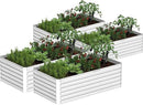 8x4x2 ft Outdoor Raised Garden Bed, Large Metal Planter Raised Beds, Planters for Outdoor Plants for Vegetables, Flowers, Herbs, Fruits, and Succulents.(4 Pcs) by CozyNest Decor