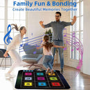 SUNLIN Light Up Dance Mat, Toy Gift for Girls Boys 3-10, Wireless Dance Pad w/ 9 Light-Up Buttons & Bluetooth, Music Pad w/ 4 Game Modes, Volume Control, Birthday Gifts for 3 4 5 6 7 8 Years Old Kids by TinyTreasures Baby Boutique