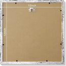 Vittanly 12x12 Picture Frames Set of 9, Shatter Resistant Plexiglass, Display 8x8 Pictures with Mat or 12x12 without Mat, Photo Frames for Wall Mount, Engineered Wood, Distressed White by CozyNest Decor