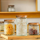 3-Pack 32oz Glass Jar With Airtight Lid,Kitchen Canisters For Countertop,Coffee Sugar Container Set,Pantry Glass Storage Containers For Flour,Candy,Loose Tea,Snack jar by CozyNest Decor