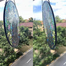 7.8'' Peacock Decor Suncatcher Stained Glass - Originally Designed Peacock Suncatchers for Sun Catchers Indoor Window | Gifts for Peacock Lovers Painted Glass Panel Decor Themed Gift by GreenHaven Gardens