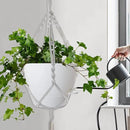 WOUSIWER 10 inch Self Watering Planters, 2 Pack Large Plastic Plant Pots with Deep Reservior and High Drainage Holes for Indoor Outdoor Plants and Flowers, White by GreenHaven Gardens