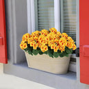 Hananona 12 Pcs Artificial Geranium Flowers for Outdoors Geranium Silk Yellow Flowers Outdoor UV Resistant Garden Plants Faux Fall Flower for Home Kitchen Table Centerpieces Decor (12, Yellow) by CozyNest Decor