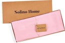 Solino Home Linen Pink Lemonade Table Runner 108 Inches Long - 100% Pure Linen 14 x 108 Inch Table Runner for Halloween - Fete by CozyNest Decor