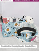 Rectangular Storage Basket Fabric Organizer Bin for Toys,Books,Clothes,Gifts,Pets-Perfect for Home,Office,Nursery,Dorm,Shelf(Rec Sunflower) by TinyTreasures Baby Boutique