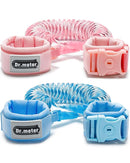 Anti Lost Wrist Link, Dr.meter 2 Pack Toddler Safety Leash with Key Lock, Reflective Child Walking Harness - Dual 8.2ft Length Pink & Blue Parent Kids Leash for Outdoor Activity Travel Gear by TinyTreasures Baby Boutique