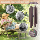 Sympathy Wind Chimes, Personalized Wind Chime for Loss of Loved Mom/Dad/Lover, Colorful Hummingbird Memorial Wind Chimes, Commemorative Sympathy Gifts by CozyNest Decor