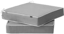 PNP FKJP 2 Pack Outdoor Chair Cushion 20" X 20" X 4", Waterproof Outdoor Seat Cushions with Non-Skid Ties,Grey (Cushion + Cover) by GreenHaven Gardens