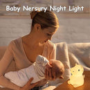 Night Light for Kids, Cute Night Lamp Bedroom Cow Nightlight for Baby Girl Boy Teem, Battery Powered Silicone Animal Night Lamp Christmas Birthday Gifts by TinyTreasures Baby Boutique