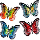 Metal Butterfly Wall Decor-6.5" Outdoor Fence Wall Art Decor Suitable for Garden Patio Balcony by GreenHaven Gardens