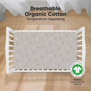 KeaBabies 2-Pack Organic Crib Sheets for Boys, Girls - 52x28 Fitted Crib Mattress Sheet Neutral, Breathable Jersey Cotton Cover for Baby Bed, Toddler Mattress, Soft & Cute Prints (Savannah) by TinyTreasures Baby Boutique