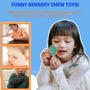 Chewy Necklaces for Sensory Kids, Silicone Chewy Necklaces for Boys and Girls with Autism, ADHD, SPD, Chewing, Oral Motor Therapy Toy by TinyTreasures Baby Boutique