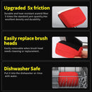 Grill Brush Bristle Free,(Only Replaceable Cleaning Head No Grill Brush)-Red by GreenHaven Gardens